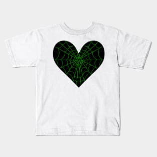 Spider Web Heart V7 Kids T-Shirt